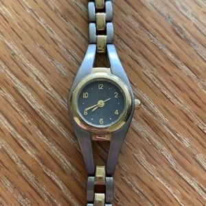 Dainty two toned Fossil watch